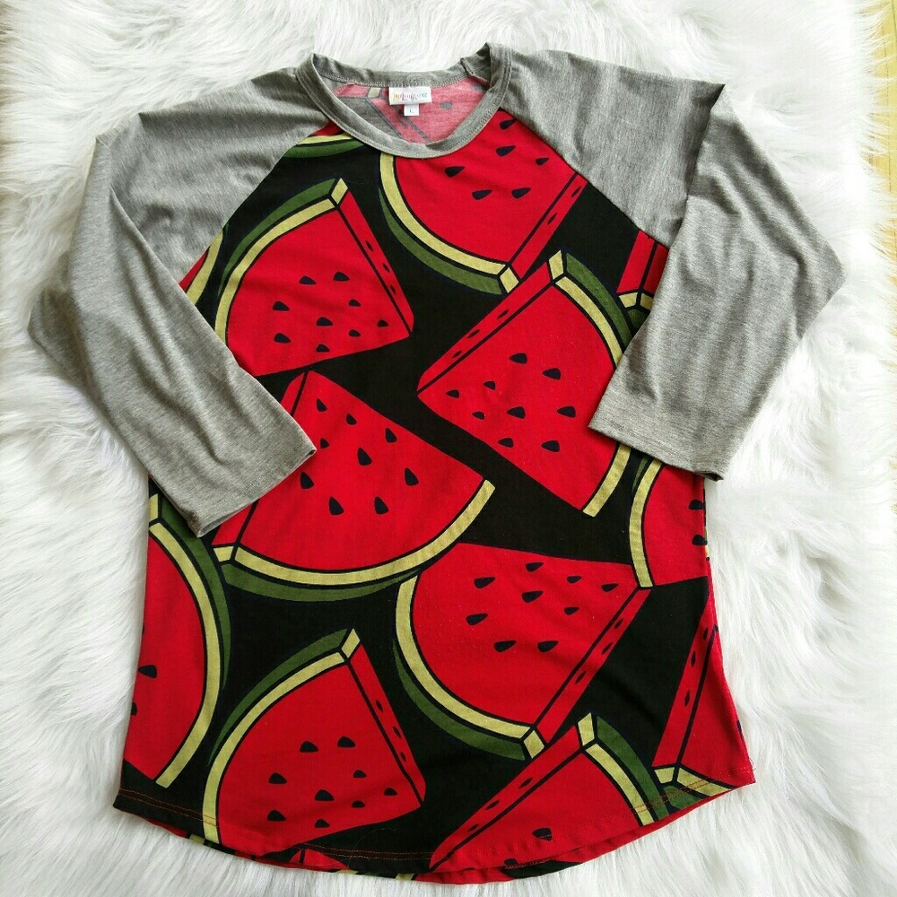 Lularoe Randy Tee Watermelon Print